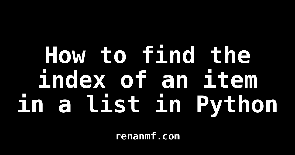 find specific item in list python