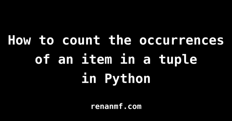 tuple count()