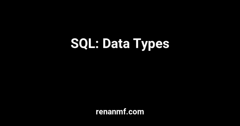 sql data types
