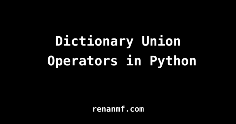 dict union python