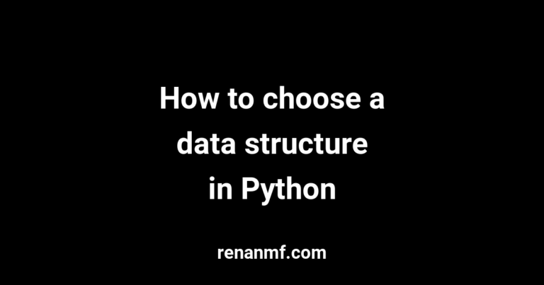 choose data structure