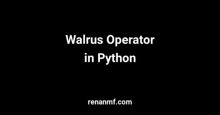 walrus operator