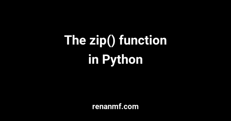 zip python