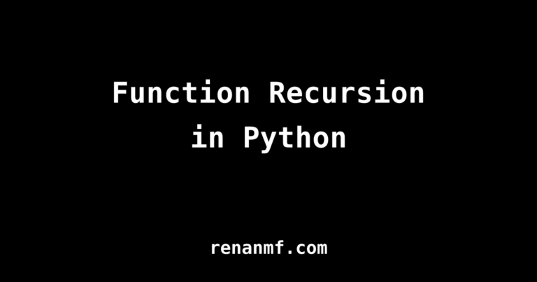function recursion
