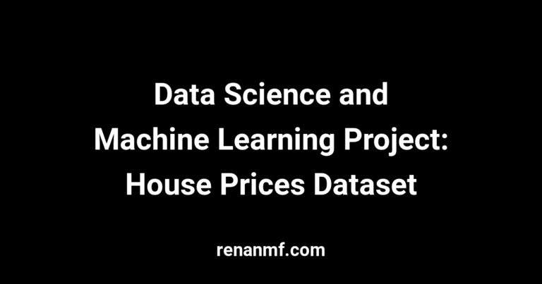 data science and machine learning project