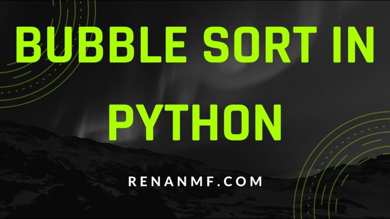 bubble sort in python