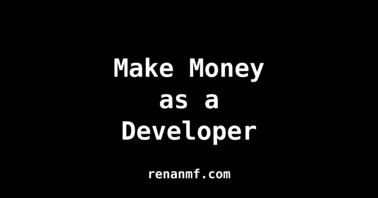 make money as a developer