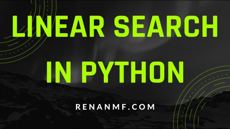 Linear Search in python