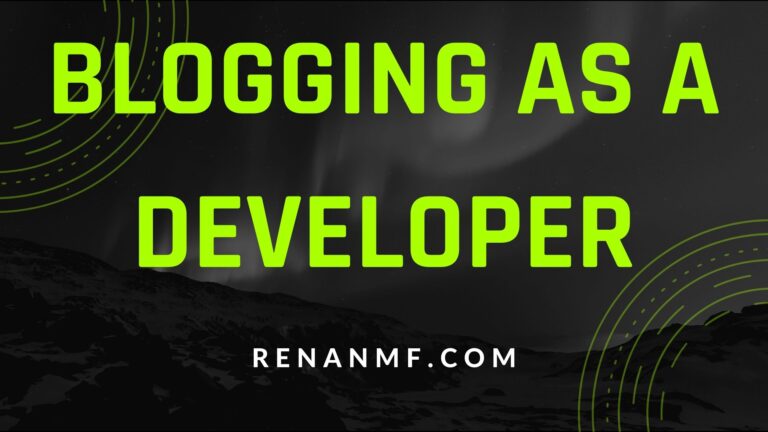 blogging as a developer