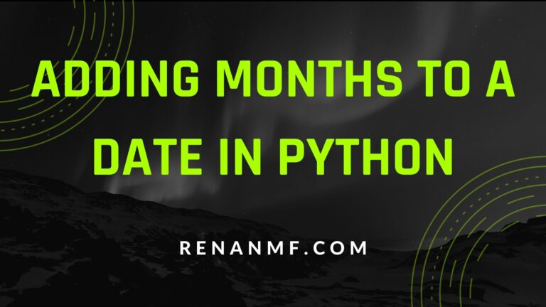 Adding months to a date in Python